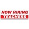 Signmission Now Hiring Teachers Banner Apply Inside Accepting Application Single Sided B-72-30311 - alternate 1